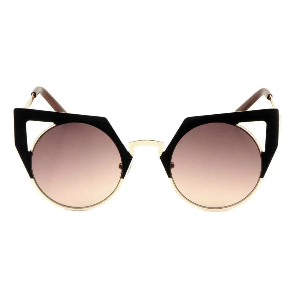Cat‎ Eye Sunglasses Women Fashion Designer Gold Frame Trendy Sun Glasses Hippie
